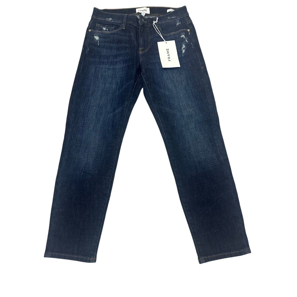 Frame "Le Garçon" Crop Mid-Rise Straight Leg Size 25